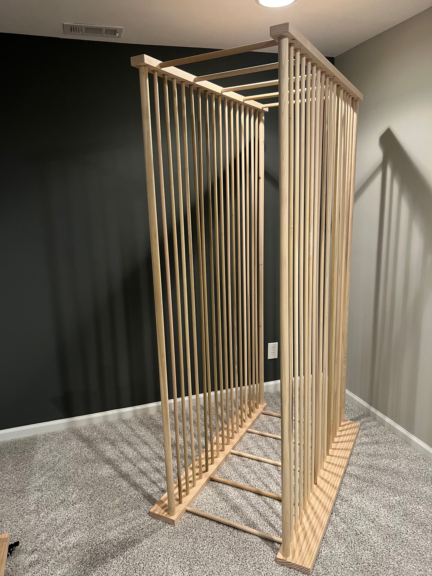 Enclosed Art Storage Rack / Art Storage Cart - Large Art Canvas Storage - Holds Large Canvas up to 72”