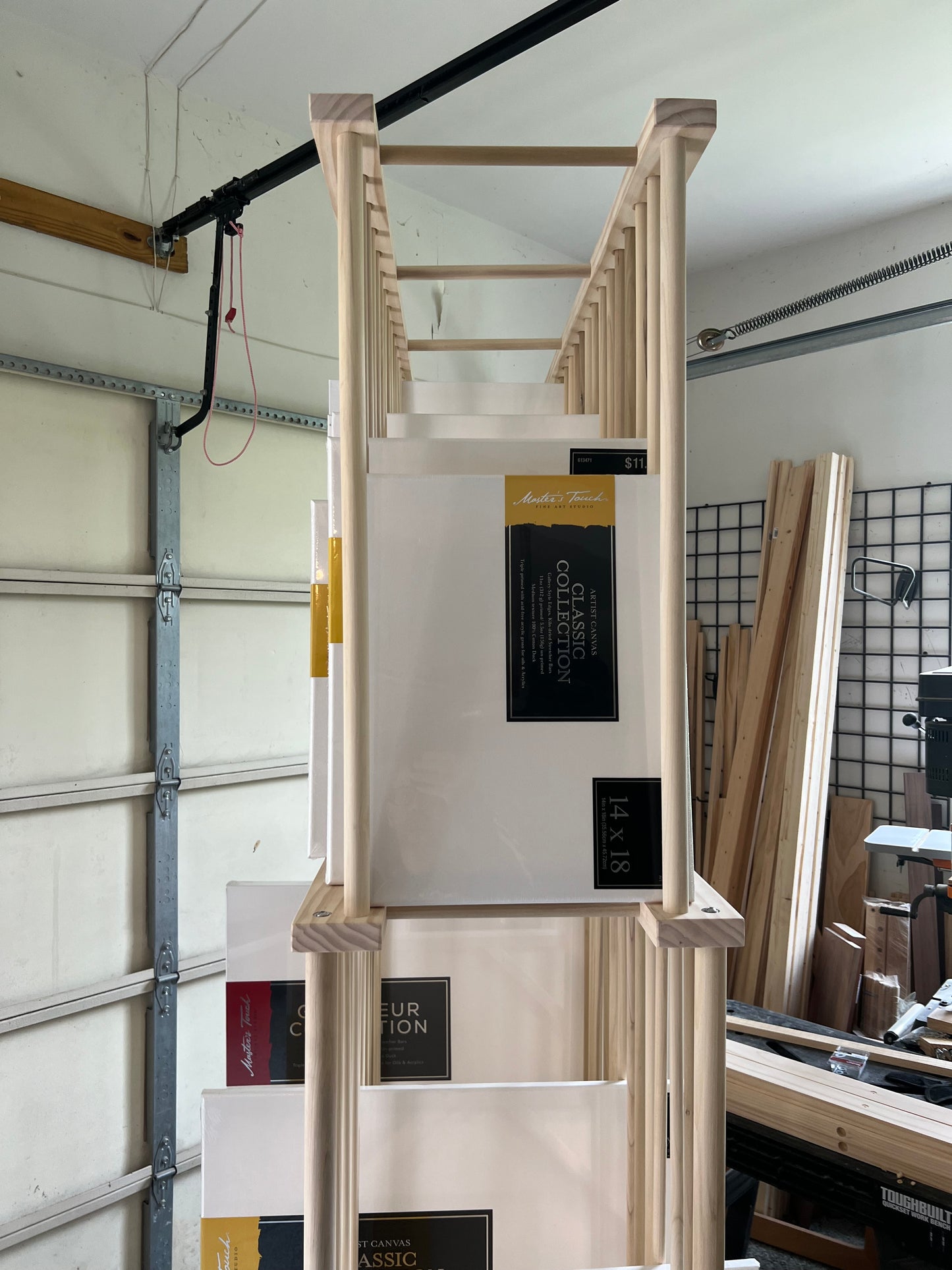 Two Tier Enclosed Heavier Duty Art Storage Cart