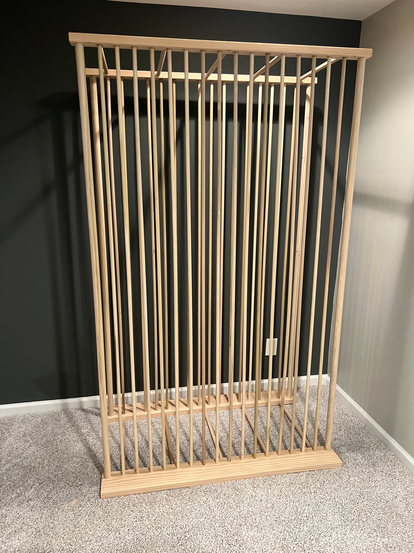 Enclosed Art Storage Rack / Art Storage Cart - Large Art Canvas Storage - Holds Large Canvas up to 72”