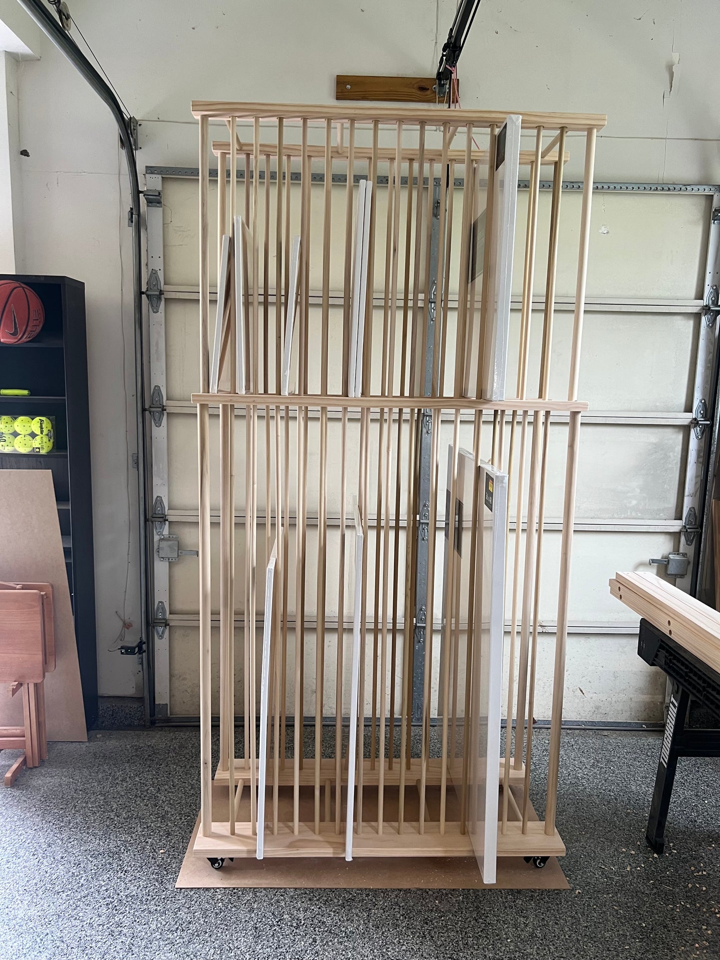 Two Tier Enclosed Heavier Duty Art Storage Cart