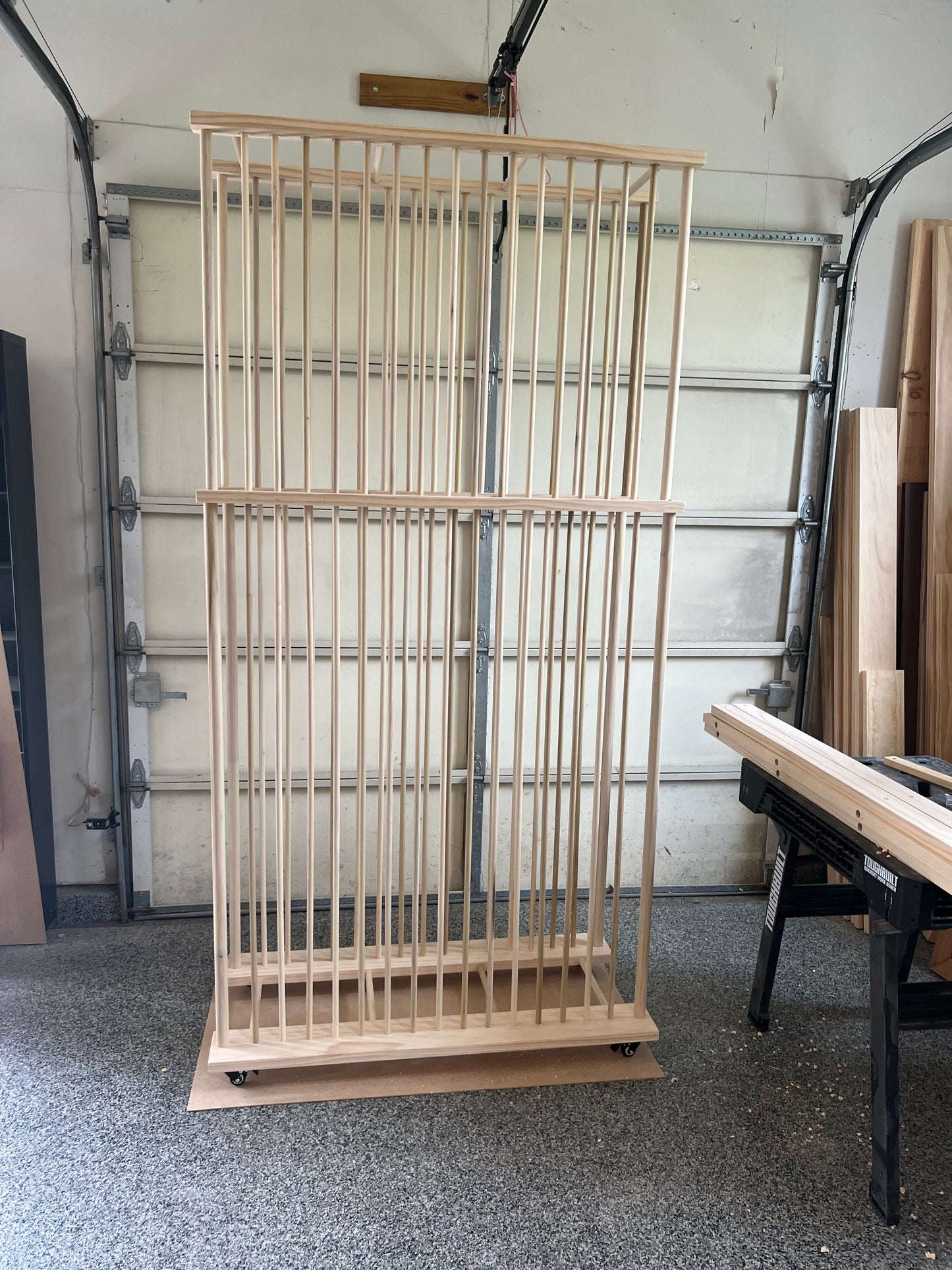Two Tier Enclosed Heavier Duty Art Storage Cart