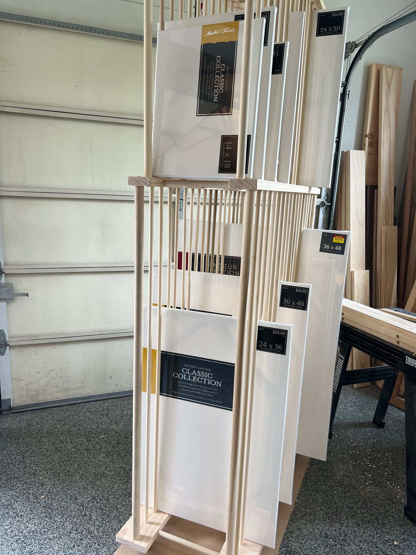 Two Tier Enclosed Heavier Duty Art Storage Cart