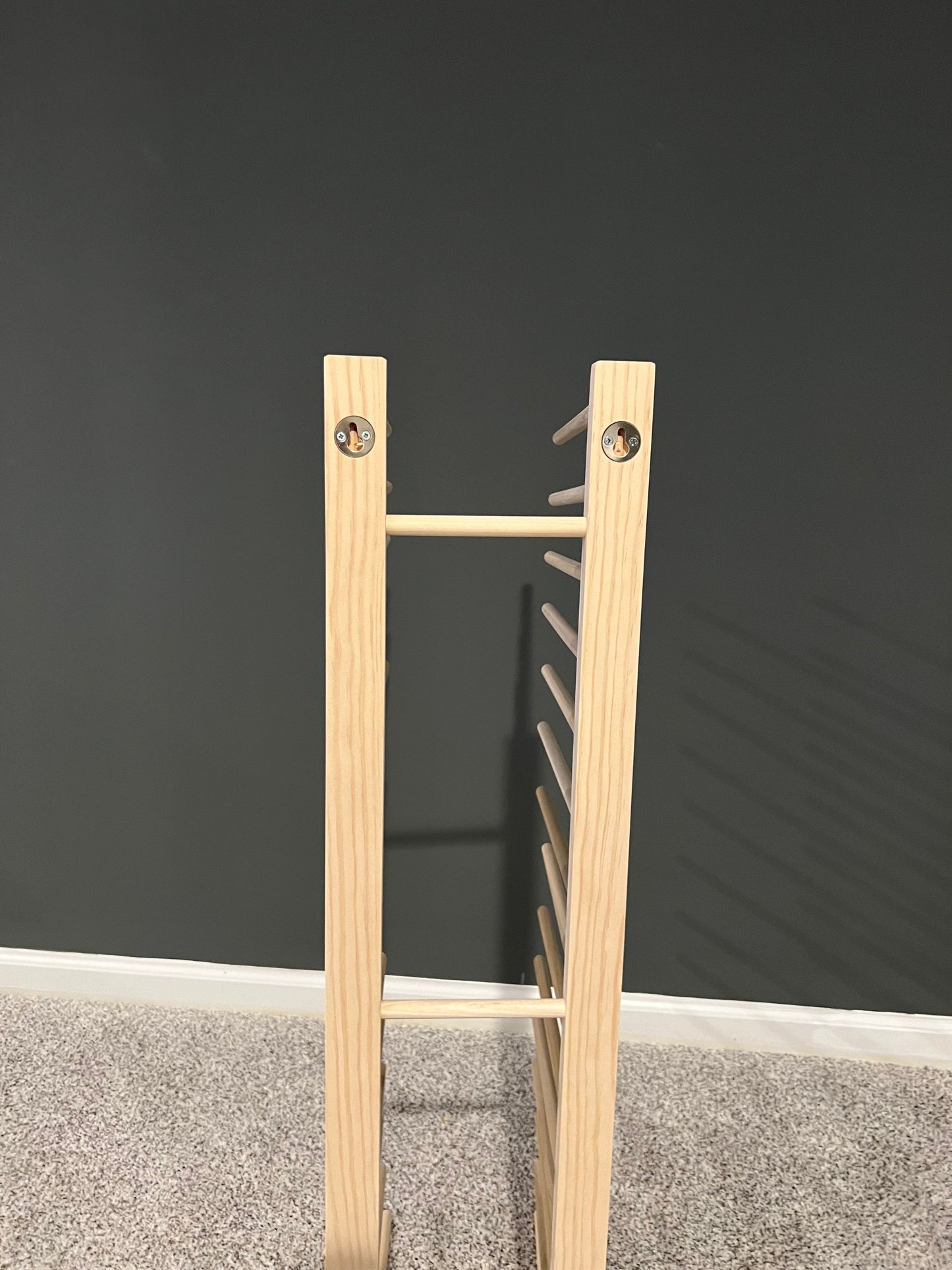 Wall Mount Art Storage/Drying Rack - 36" x 8" with 12" dowels