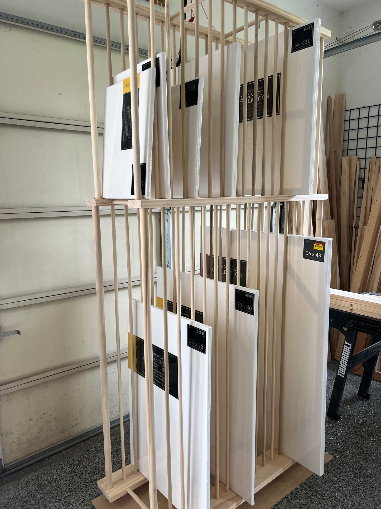 Two Tier Enclosed Heavier Duty Art Storage Cart