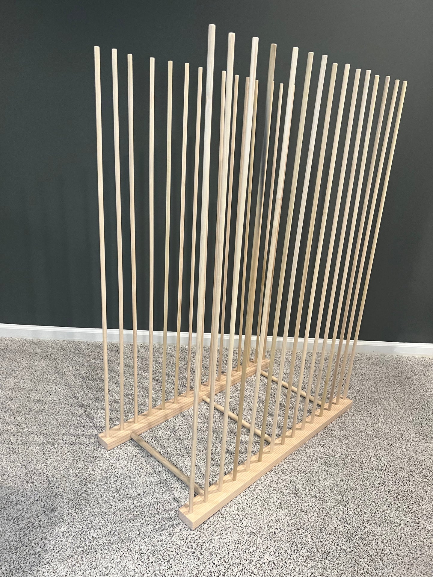 Large Canvas Art Storage Rack - 36" long x 20”wide with 48" tall dowels - up to 48” Canvas