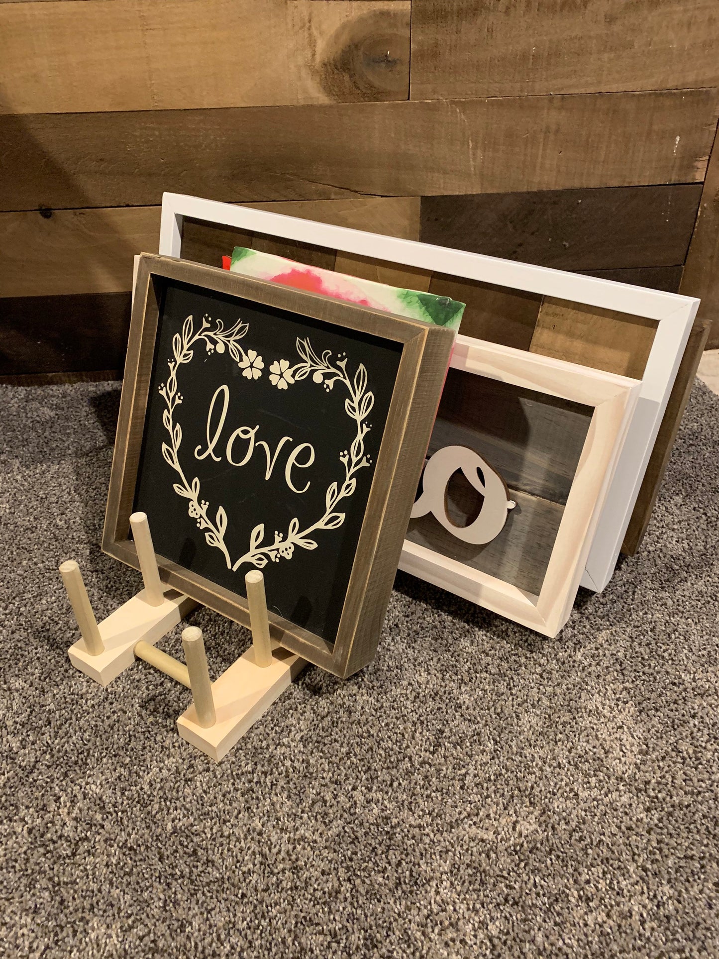 Wooden Dowel Storage Rack - Plate Rack, Framed Art, Picture Frame, Canvas Pictures
