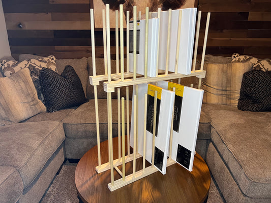 Small Two Tier Art Storage Rack - 24" long x 8" wide