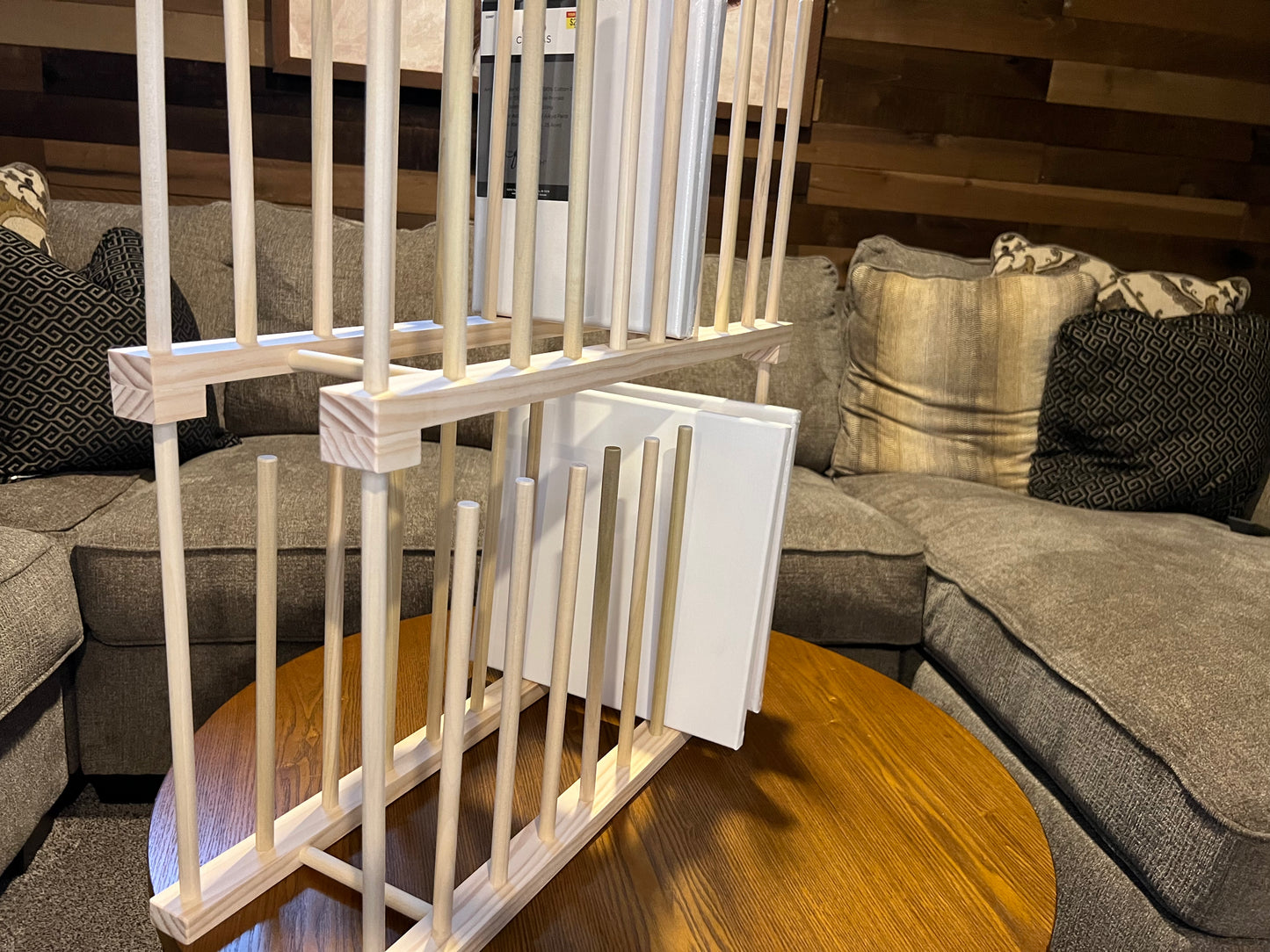 Small Two Tier Art Storage Rack - 24" long x 8" wide