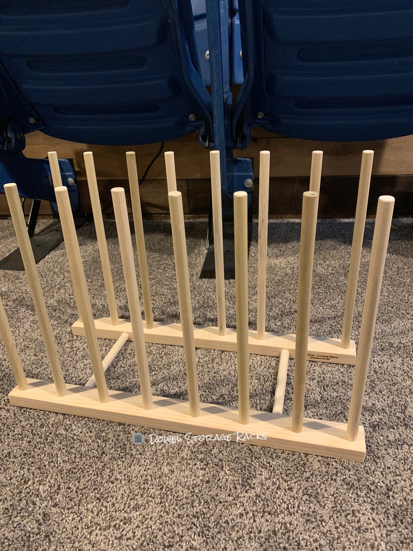 Wall Mount Art Storage/Drying Rack - 18.5" x 8" with 12" dowels