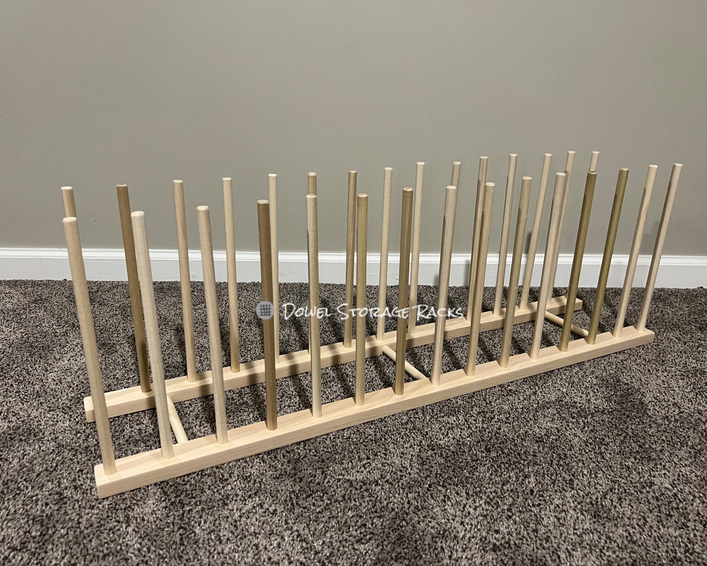 36” Long x 8” Wide Art Storage Rack- Two Height Options available - 12” or 18” tall