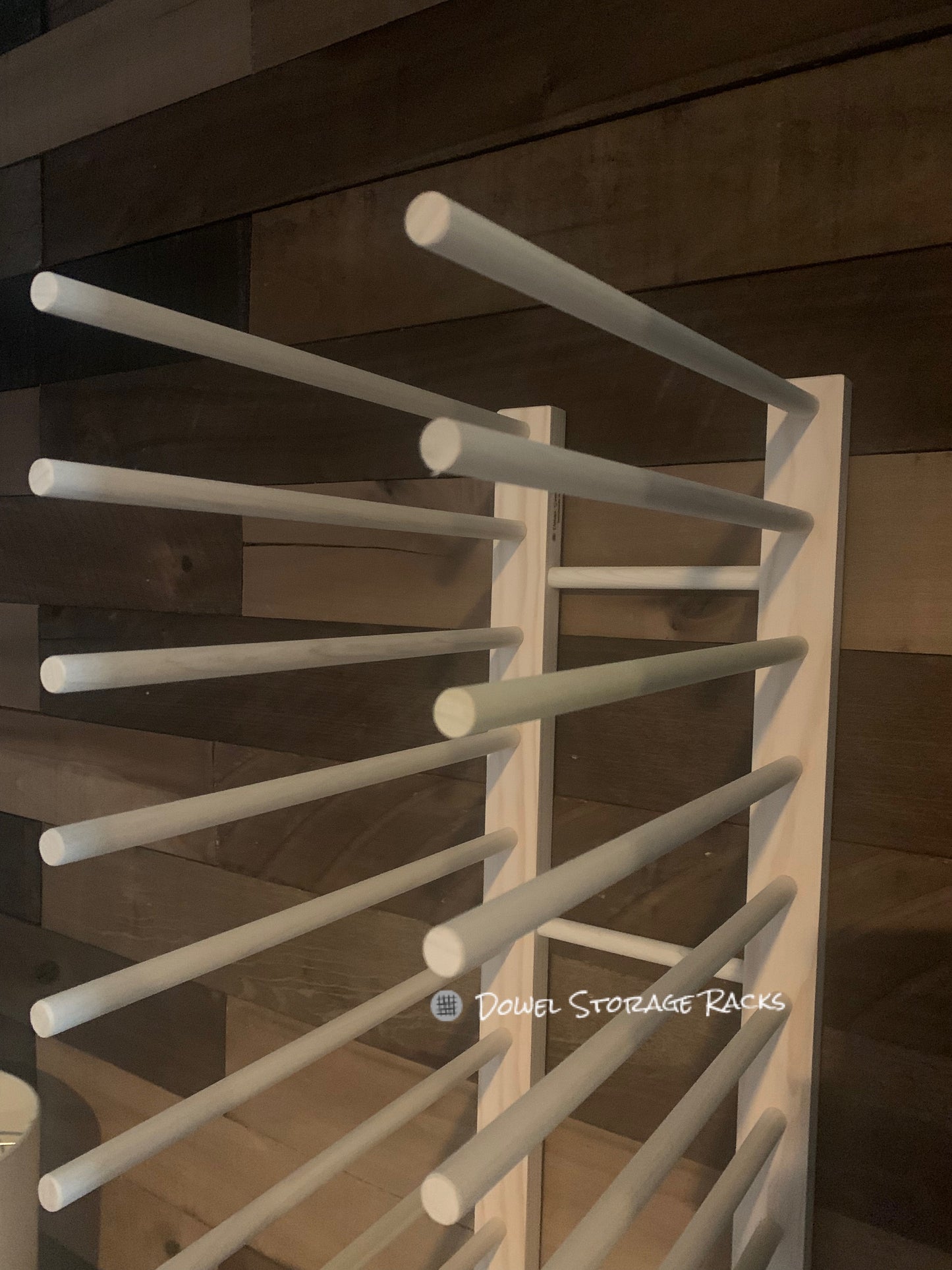 Wall Mount Art Storage/Drying Rack - 36" x 8" with 12" dowels