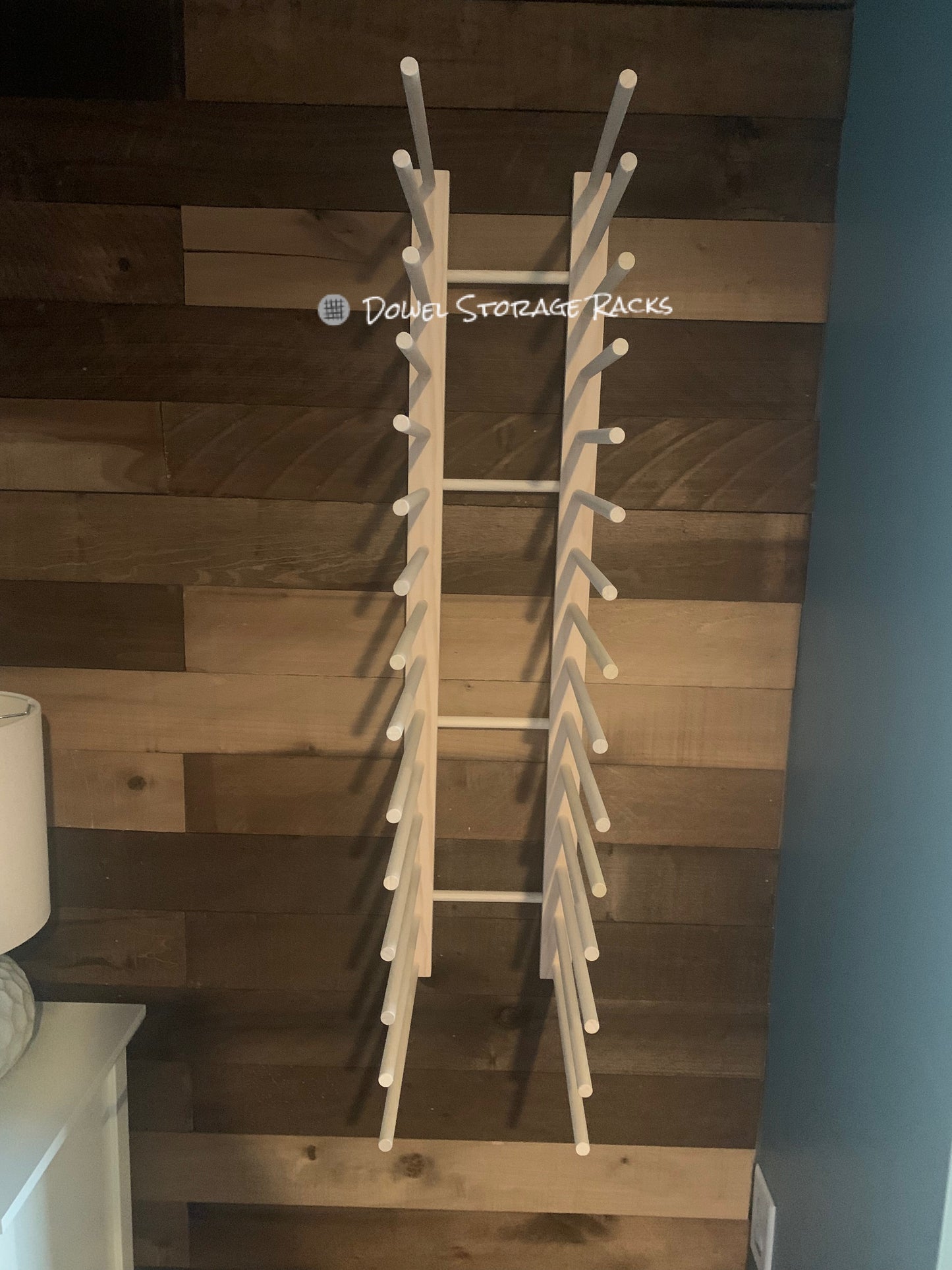 Wall Mount Art Storage/Drying Rack - 36" x 8" with 12" dowels