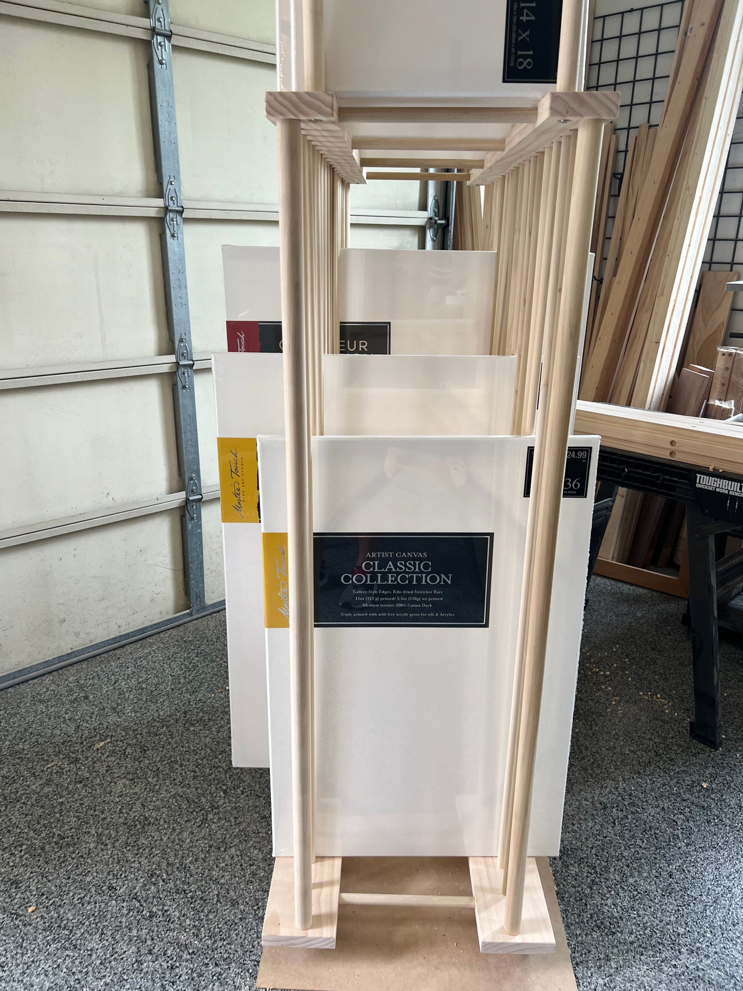 Two Tier Enclosed Heavier Duty Art Storage Cart
