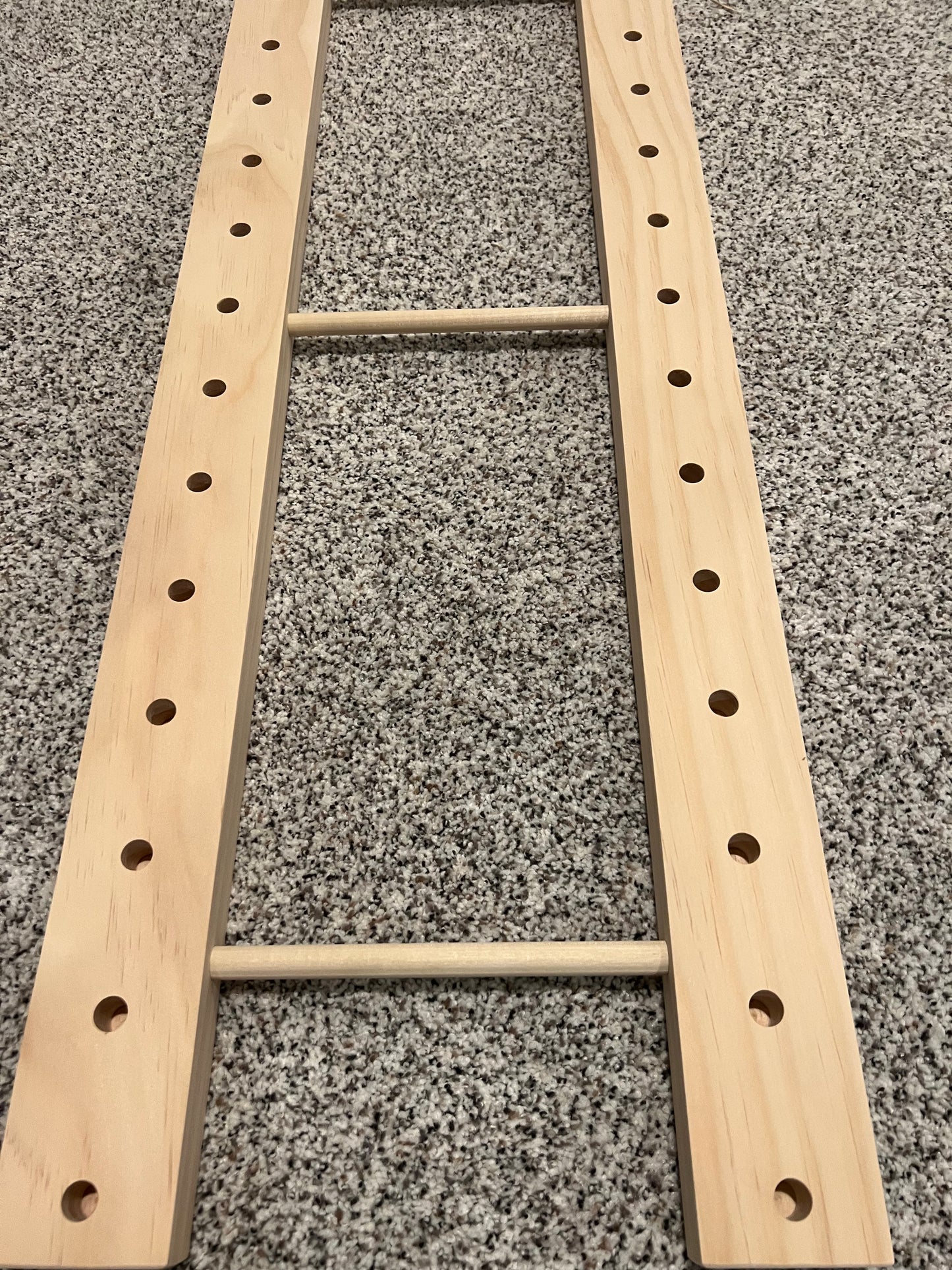 Art Storage Rack - 36" Long x 11" Wide with 24" Tall Dowels - For Framed Art, Picture Frame, Canvas Pictures, Paintings