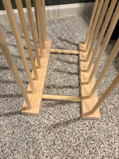Ready Now - Lot of 2 - Art Storage Rack with 24” Tall Dowels - Optional Wheels
