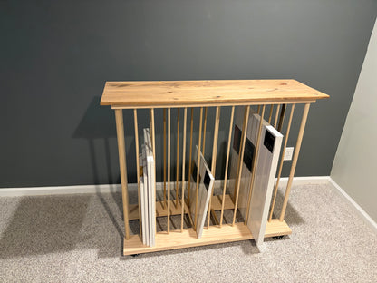 Enclosed Art Storage Rack / Art Storage Cart
