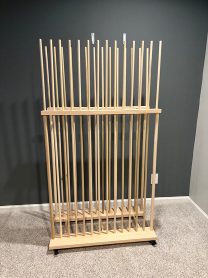 Two Tier Art Storage Cart with Swivel Caster Wheels - Several Size Options Available