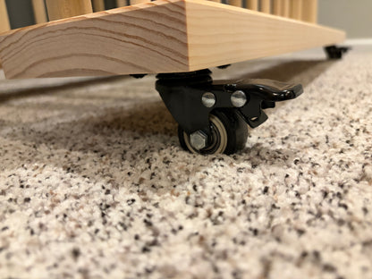 Two Tier Art Storage Cart with Swivel Caster Wheels - Several Size Options Available