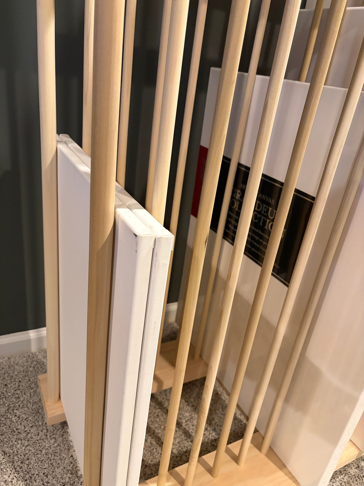 Two Tier Art Storage Cart with Swivel Caster Wheels - Several Size Options Available