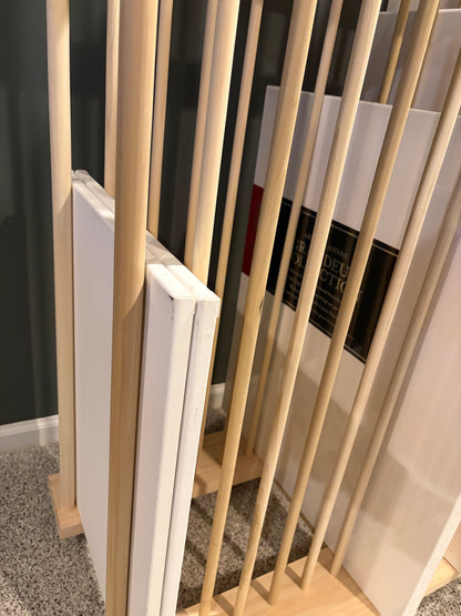 Two Tier Art Storage Cart with Swivel Caster Wheels - Several Size Options Available