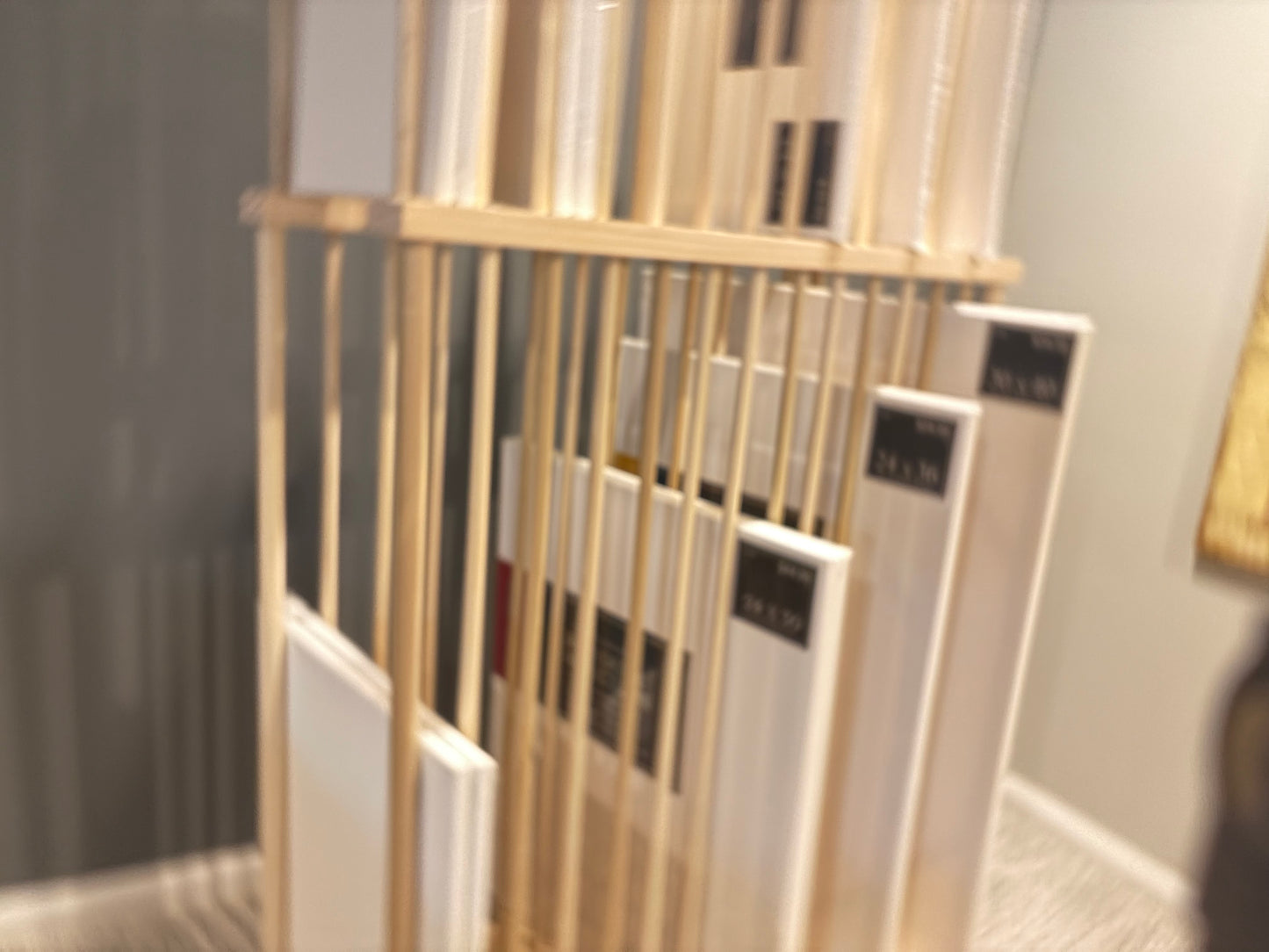 Two Tier Art Storage Cart with Swivel Caster Wheels - Several Size Options Available