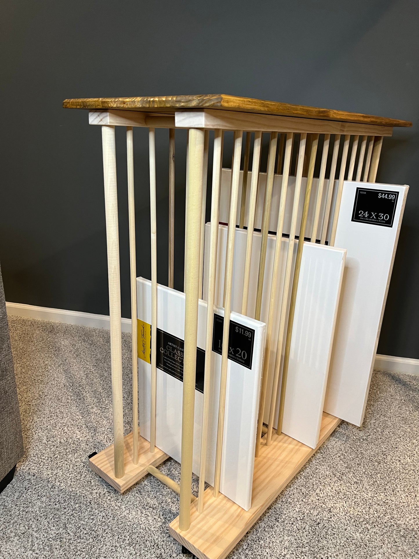 Enclosed Art Storage Rack / Art Storage Cart