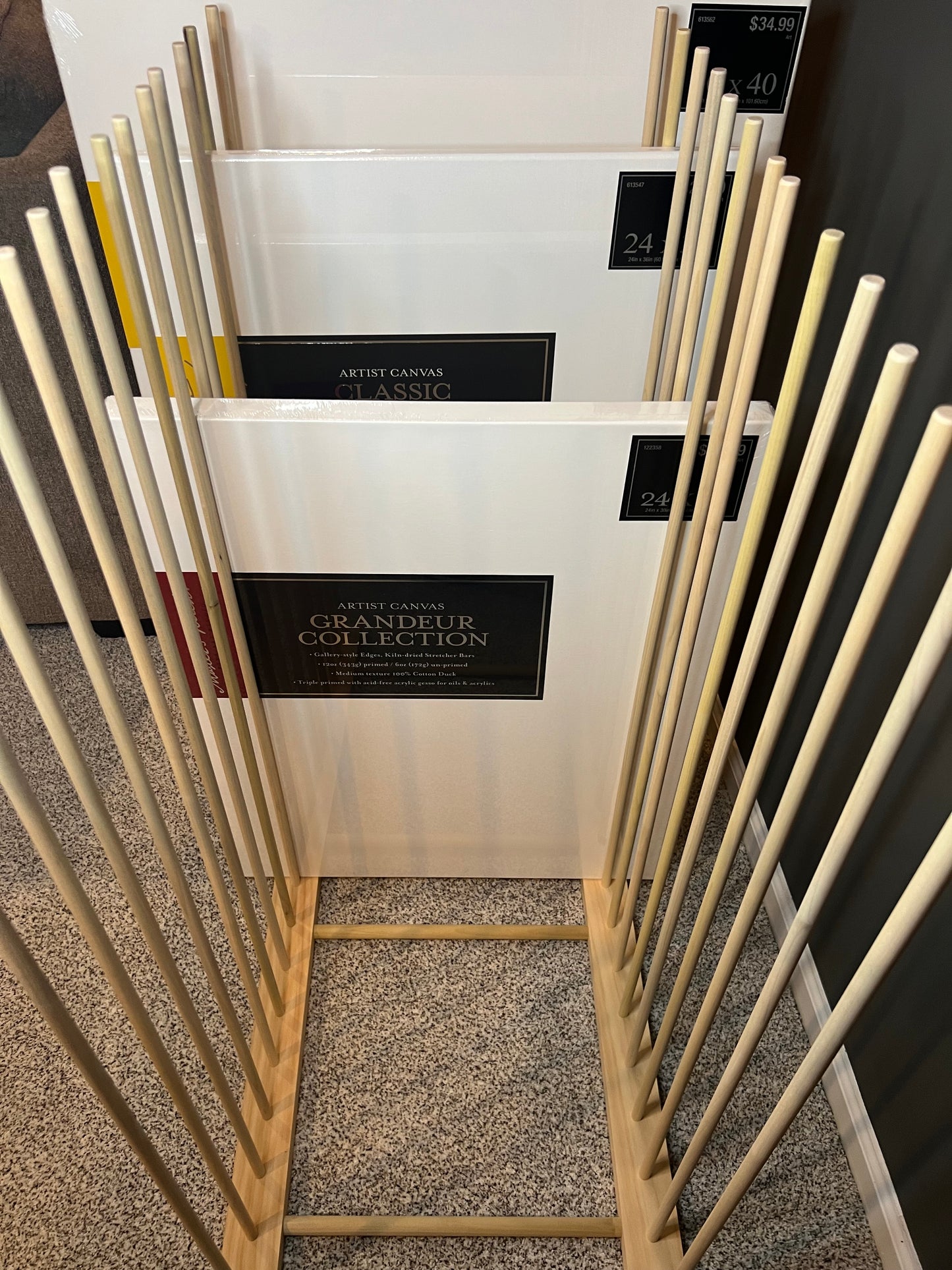 Enclosed Art Storage Rack / Art Storage Cart