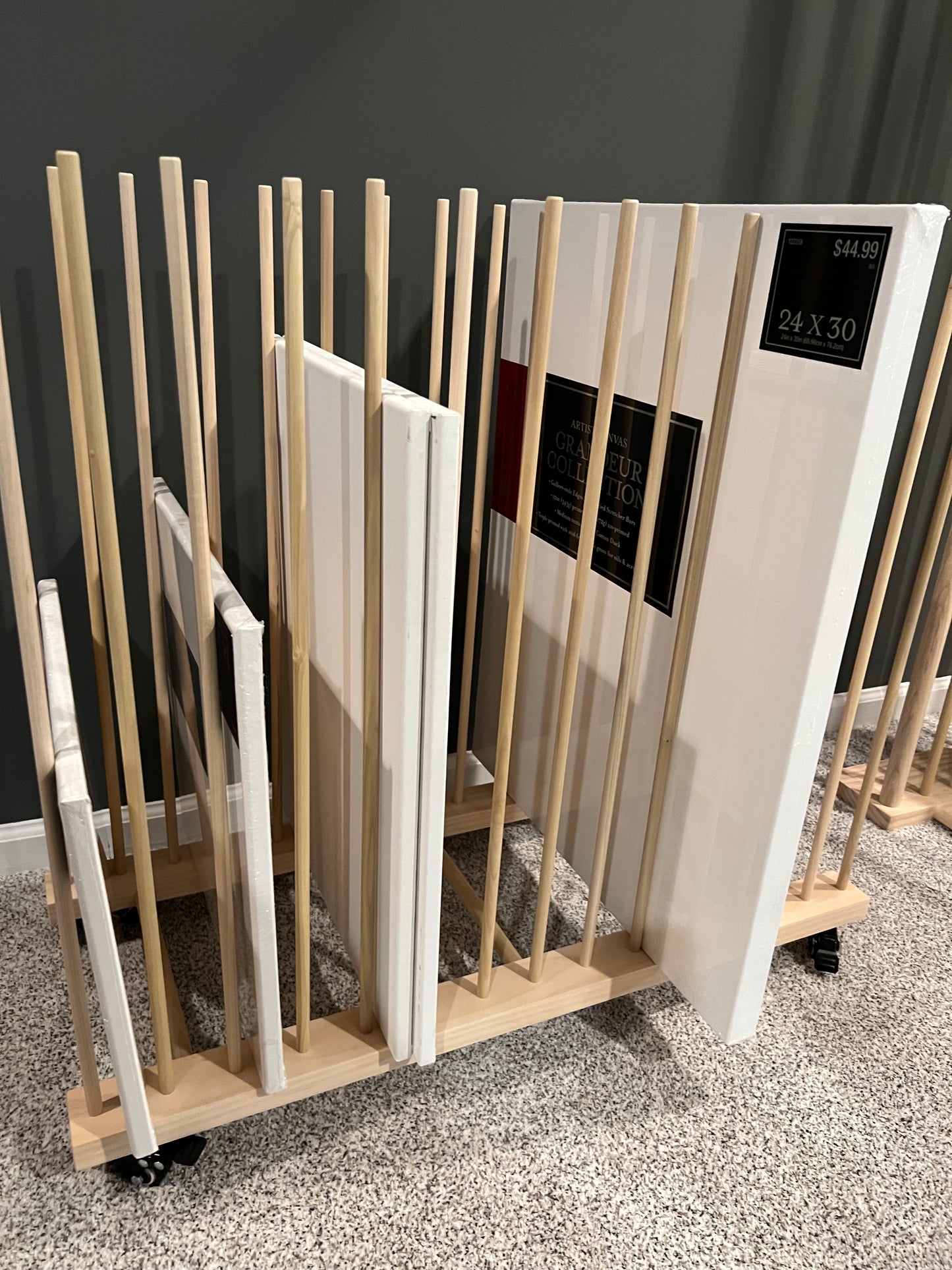 Enclosed Art Storage Rack / Art Storage Cart