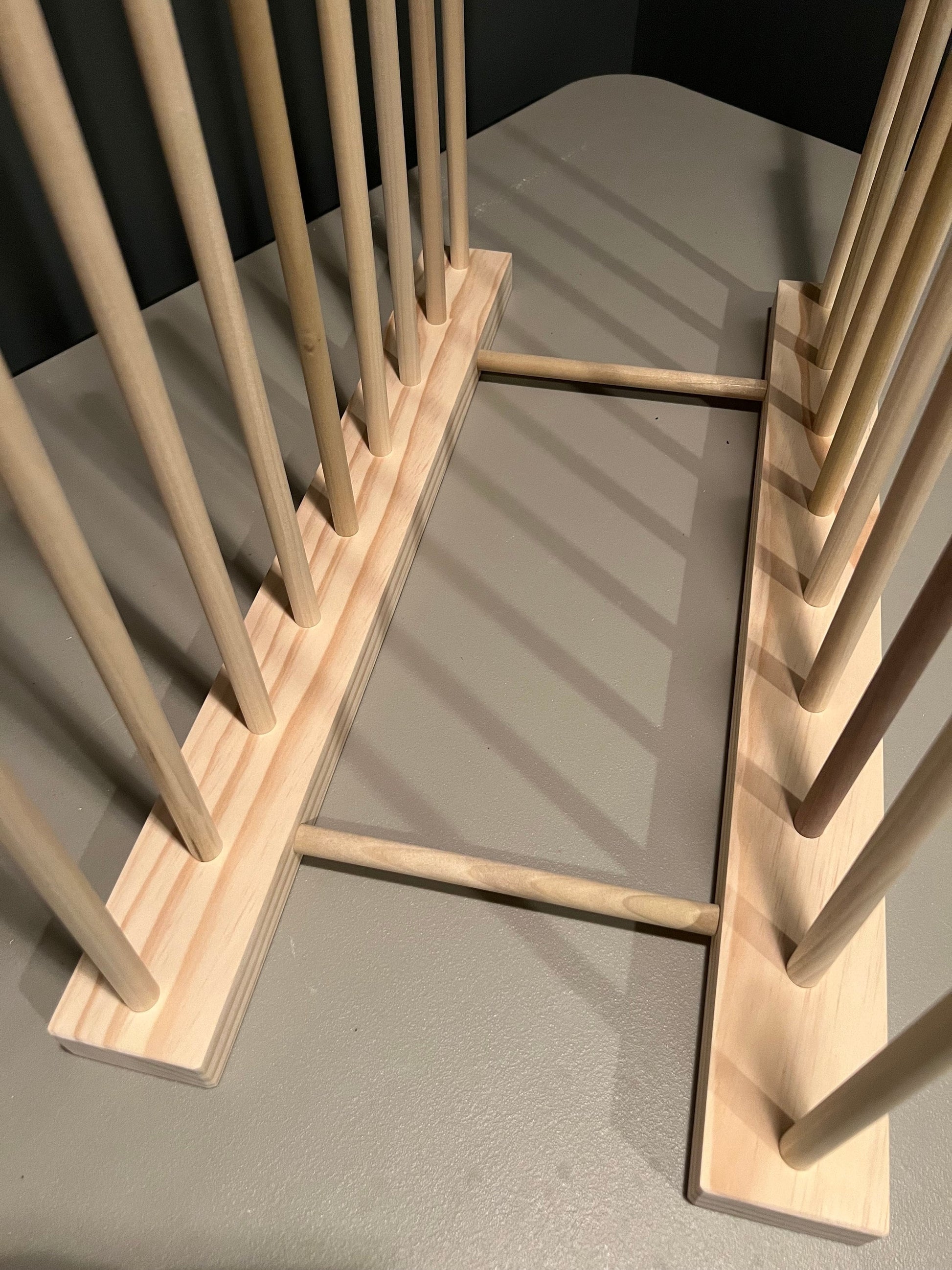 Custom Sized Art and Art Canvas Storage Rack - 24” - 40” Height Options - 16.5” - 46.5” Long Options