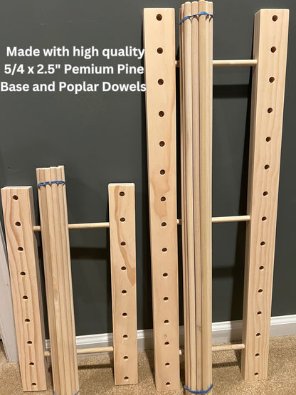Custom Sized Art and Art Canvas Storage Rack - 24” - 40” Height Options - 16.5” - 46.5” Long Options