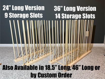 Handmade Wood Art Storage Rack: Canvas, Picture Frame Organizer - Optional Wheels