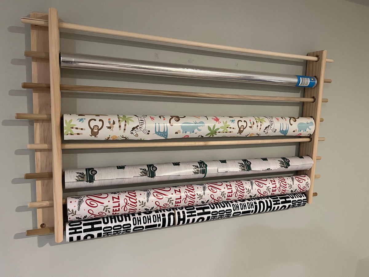 Wrapping Paper Roll Storage Rack - Several Sizes Available