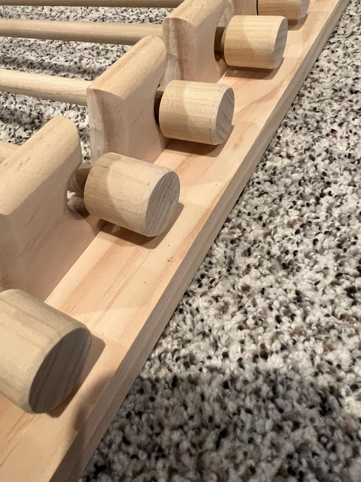Handmade Wrapping Paper Roll Storage Rack - Easy Front Load Design - Holds 10 rolls