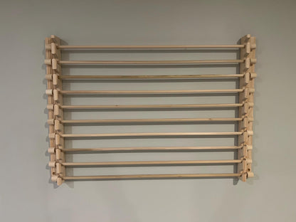 Handmade Wrapping Paper Roll Storage Rack - Easy Front Load Design - Holds 10 rolls