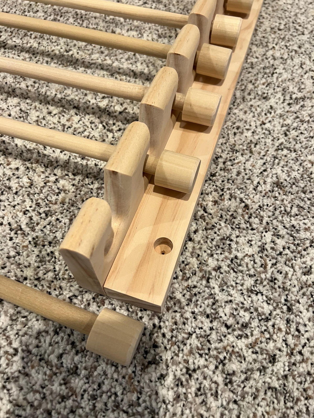 Handmade Wrapping Paper Roll Storage Rack - Easy Front Load Design - Holds 10 rolls