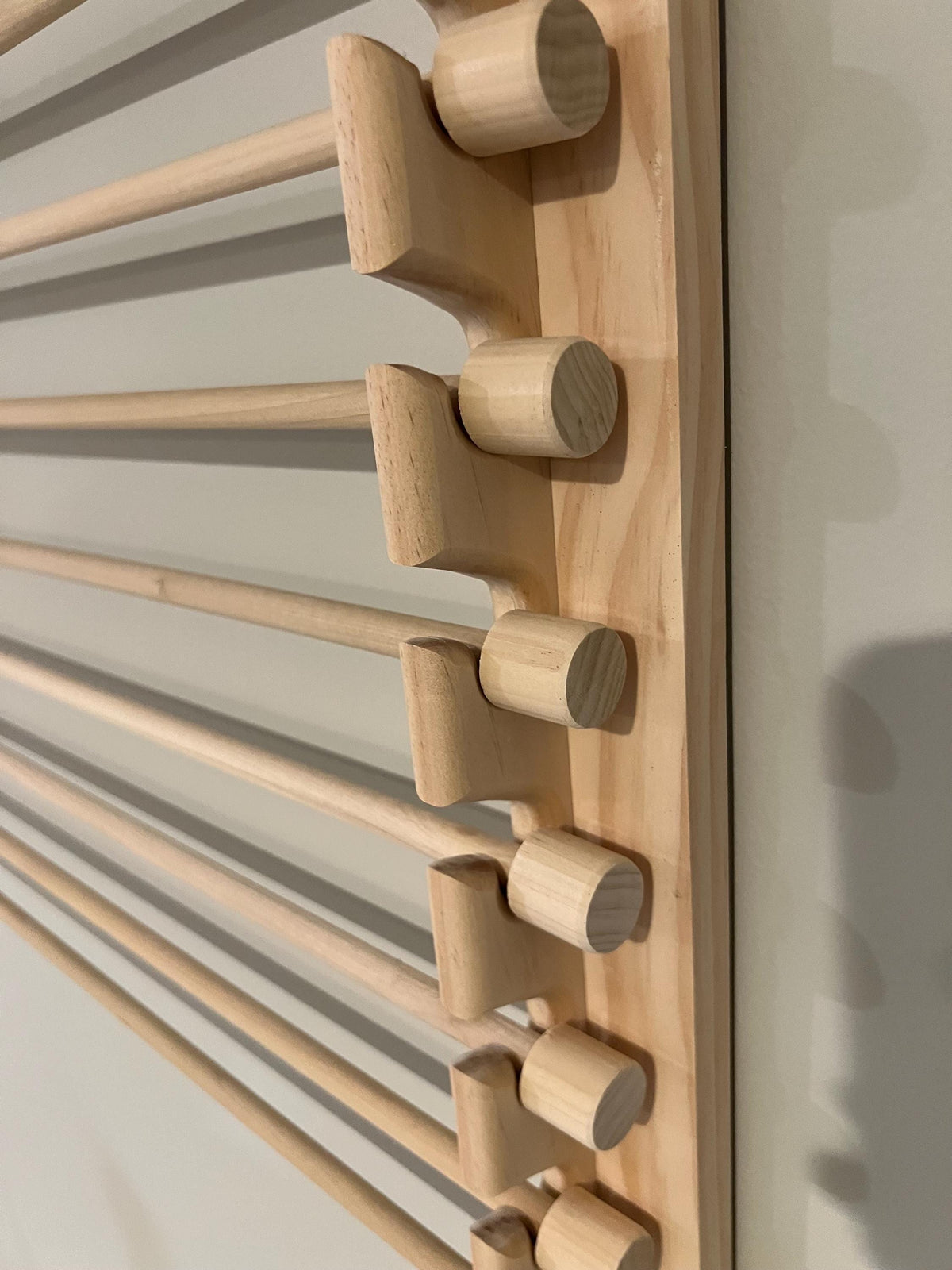 Handmade Wrapping Paper Roll Storage Rack - Easy Front Load Design - Holds 10 rolls