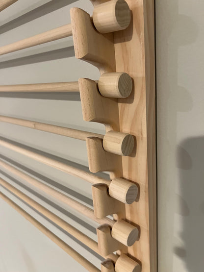 Handmade Wrapping Paper Roll Storage Rack - Easy Front Load Design - Holds 10 rolls