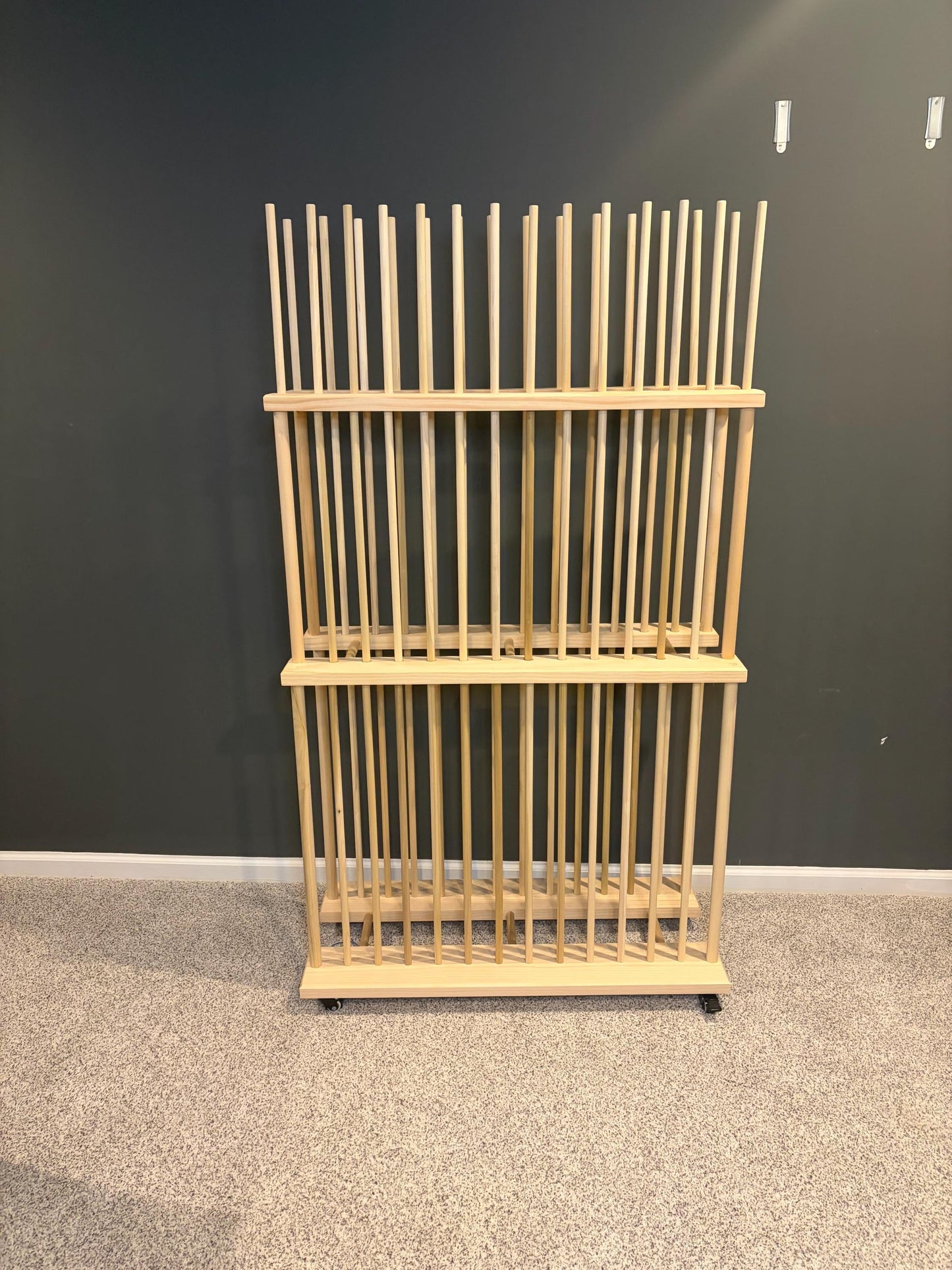 Three Tier Art Storage Cart - Three Levels of Canvas Storage - Custom Sizes Available