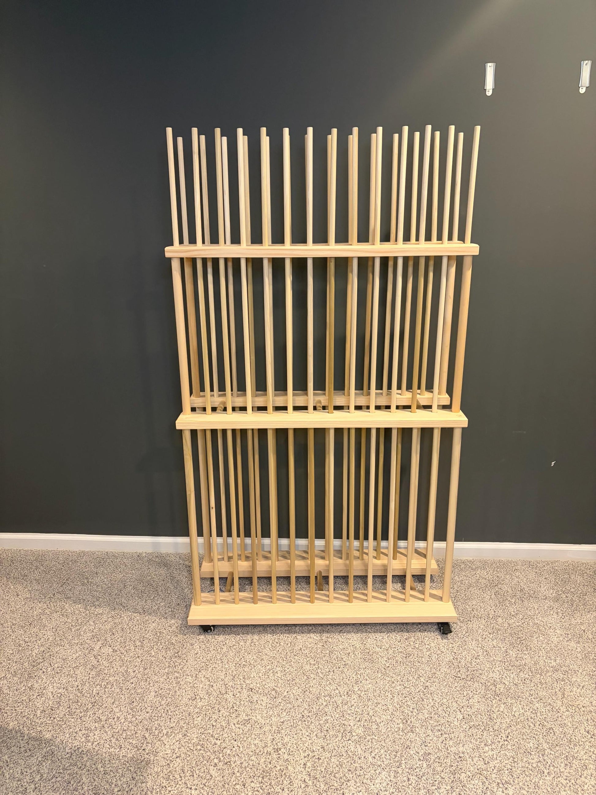 Three Tier Art Storage Cart - Three Levels of Canvas Storage - Custom Sizes Available