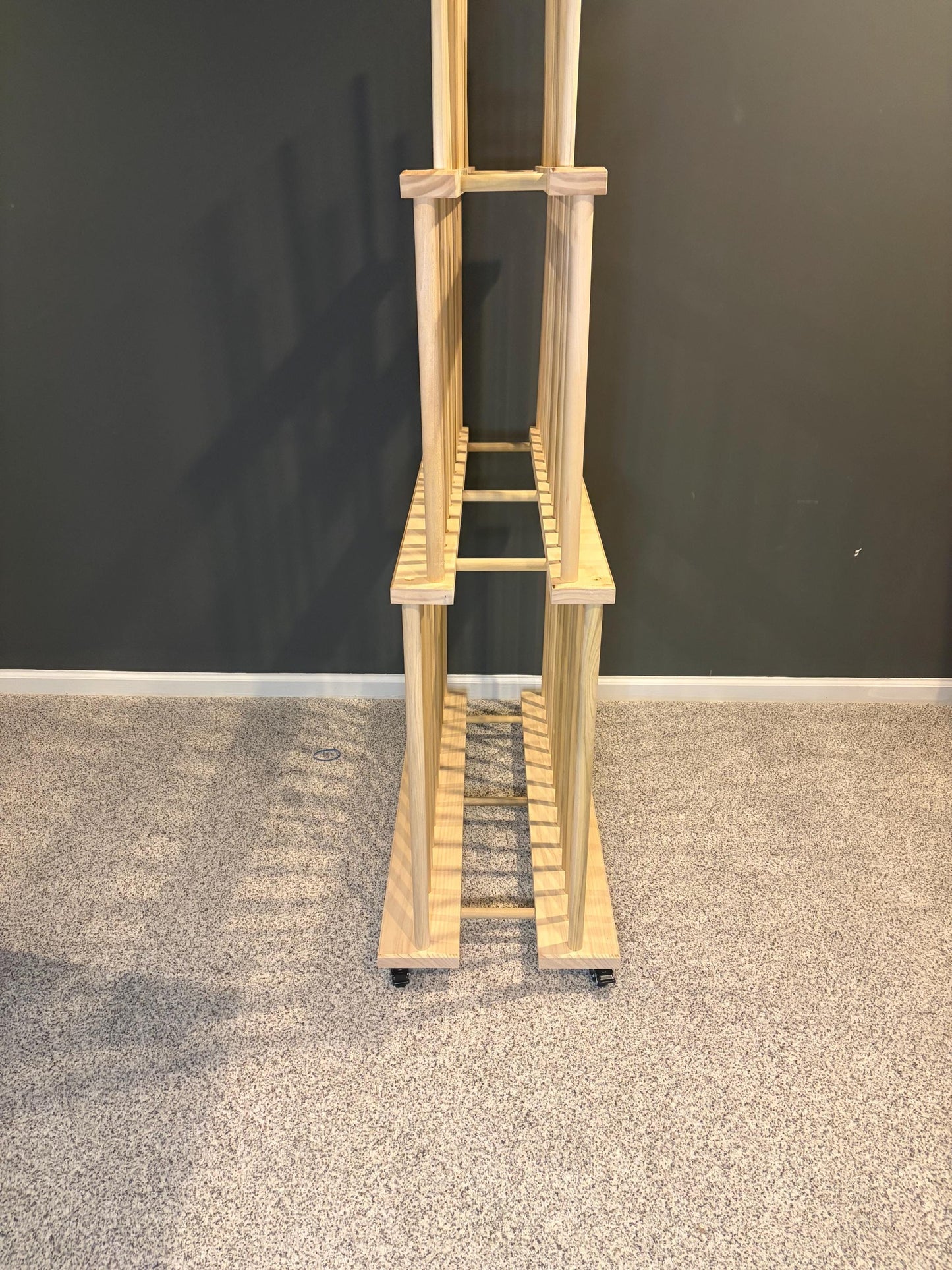 Three Tier Art Storage Cart - Three Levels of Canvas Storage - Custom Sizes Available