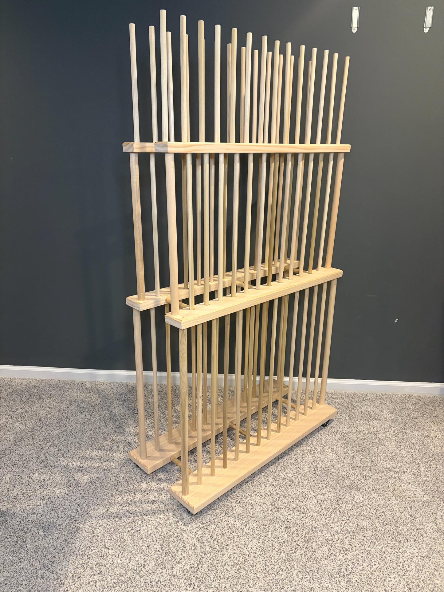Three Tier Art Storage Cart - Three Levels of Canvas Storage - Custom Sizes Available