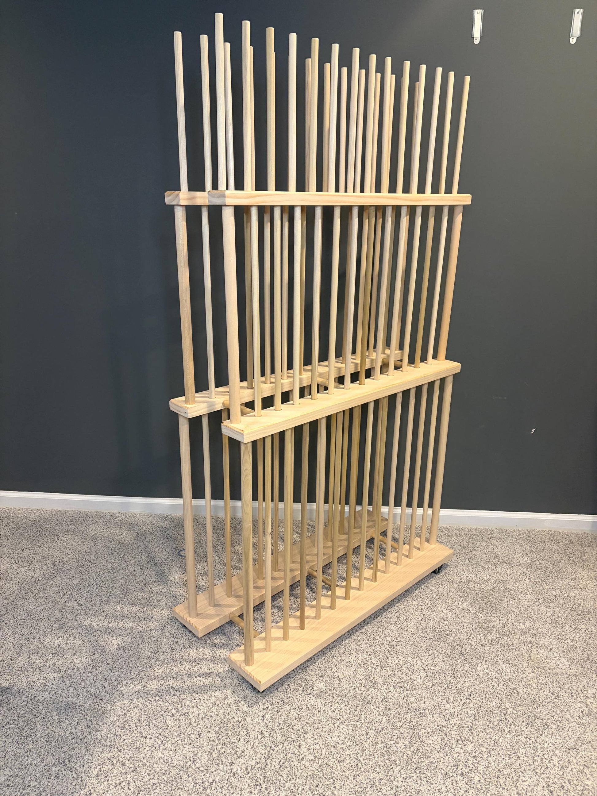Three Tier Art Storage Cart - Three Levels of Canvas Storage - Custom Sizes Available