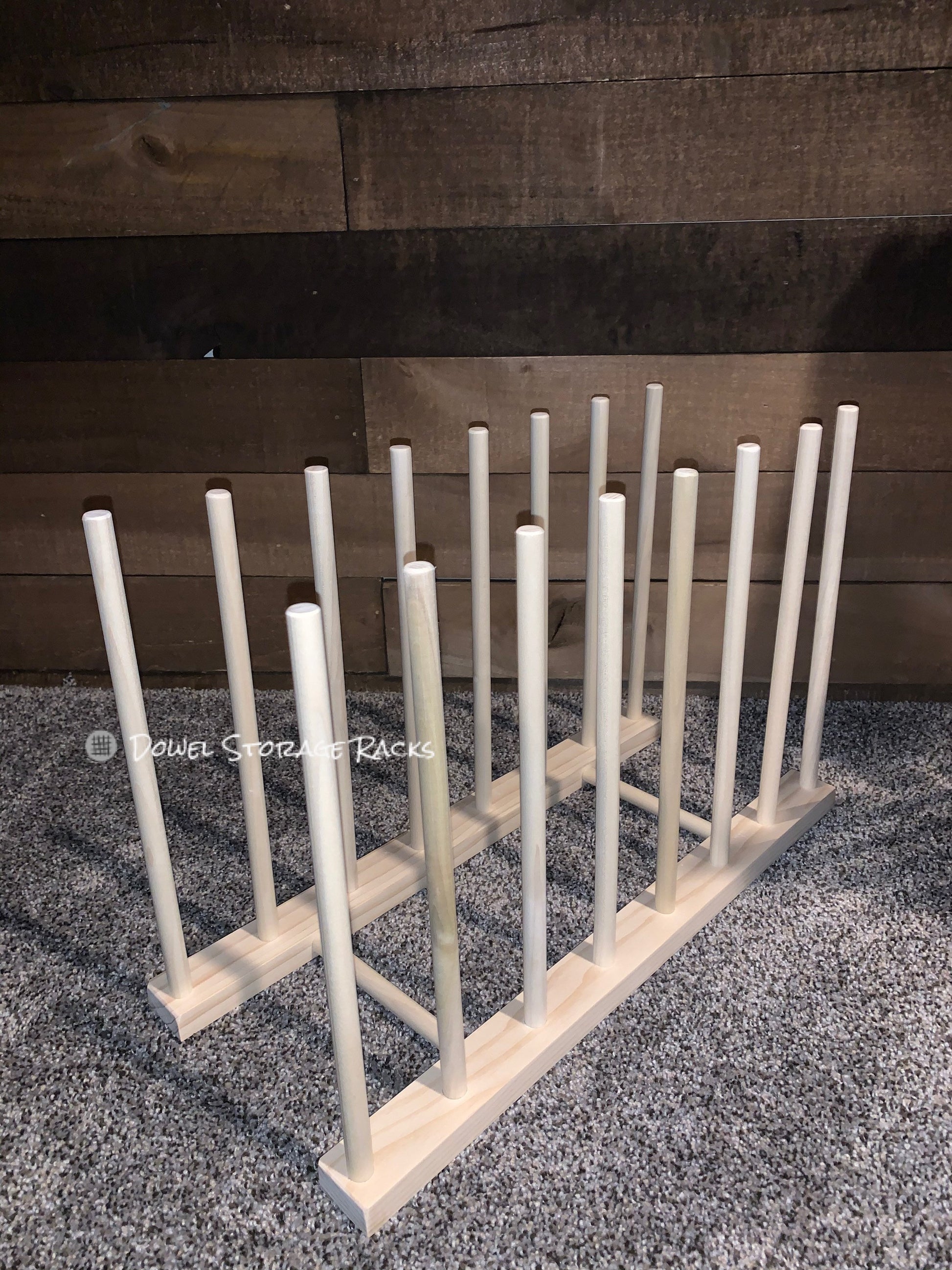 Art Storage Rack 36 Long X 11 Wide With 24 Tall Dowels for Framed