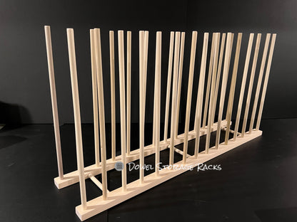 36” Long x 8” Wide Art Storage Rack- Two Height Options available - 12” or 18” tall