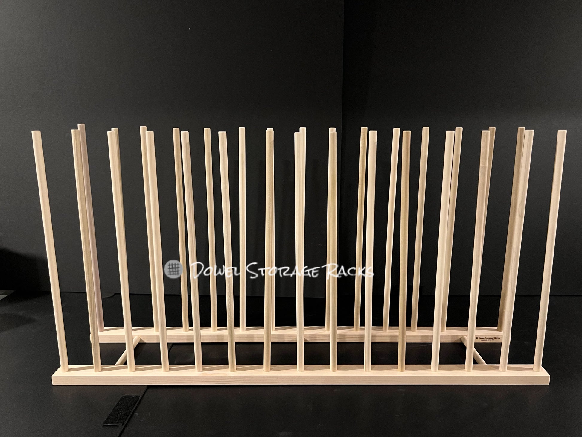 Adjustable Art Storage Rack 24 Long X 11 Wide With 24 Tall Dowels
