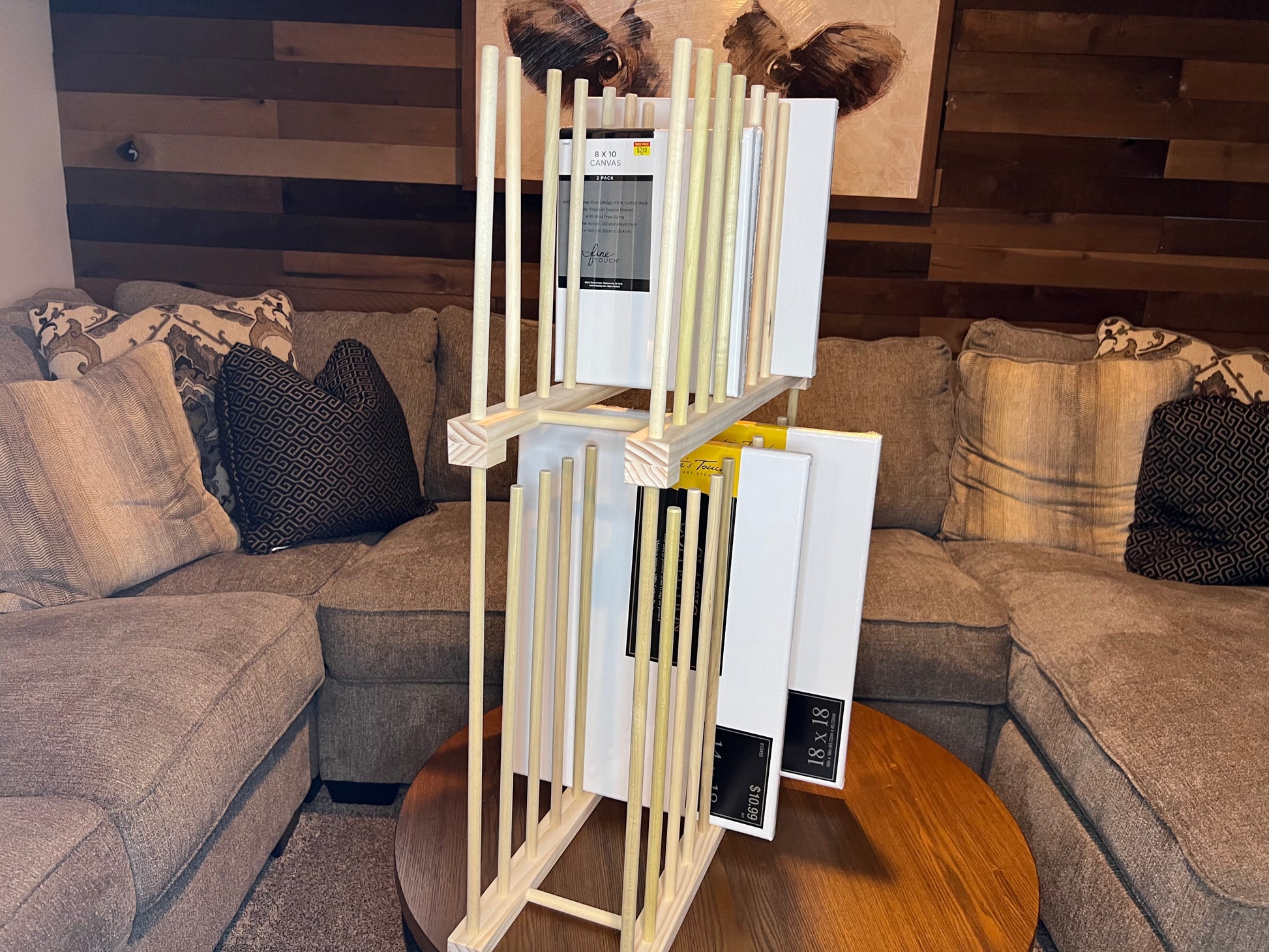 Small Two Tier Art Storage Rack - 24