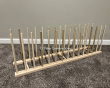 Load image into Gallery viewer, 36” Long x 8” Wide Art Storage Rack- Two Height Options available - 12” or 18” tall
