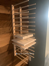 Load image into Gallery viewer, Wall Mount Art Storage/Drying Rack - 36&quot; x 8&quot; with 12&quot; dowels
