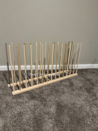 36” Long x 8” Wide Art Storage Rack- Two Height Options available - 12” or 18” tall