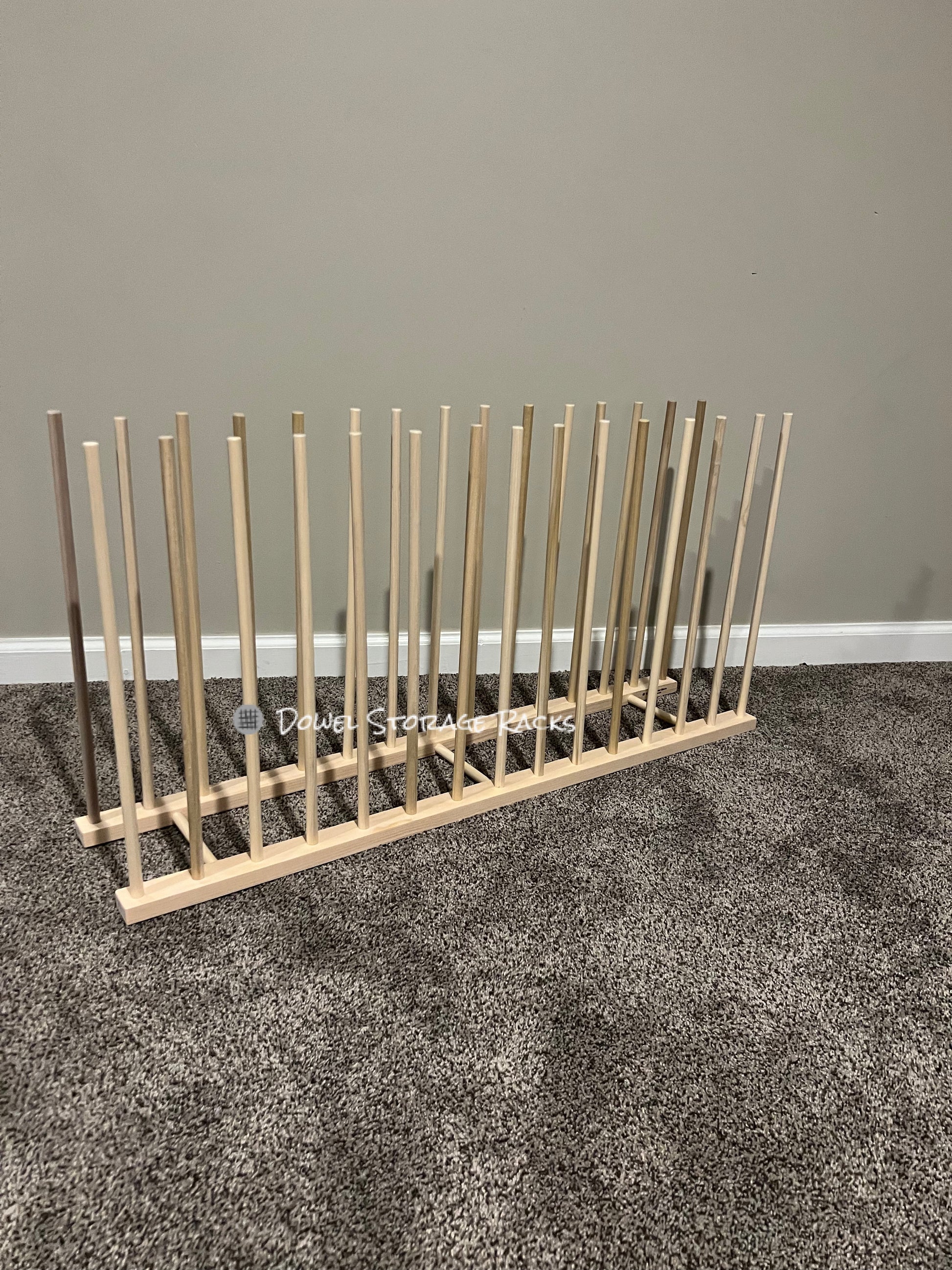 Adjustable Art Storage Rack 24 Long X 11 Wide With 24 Tall Dowels Art  Canvas Storage 